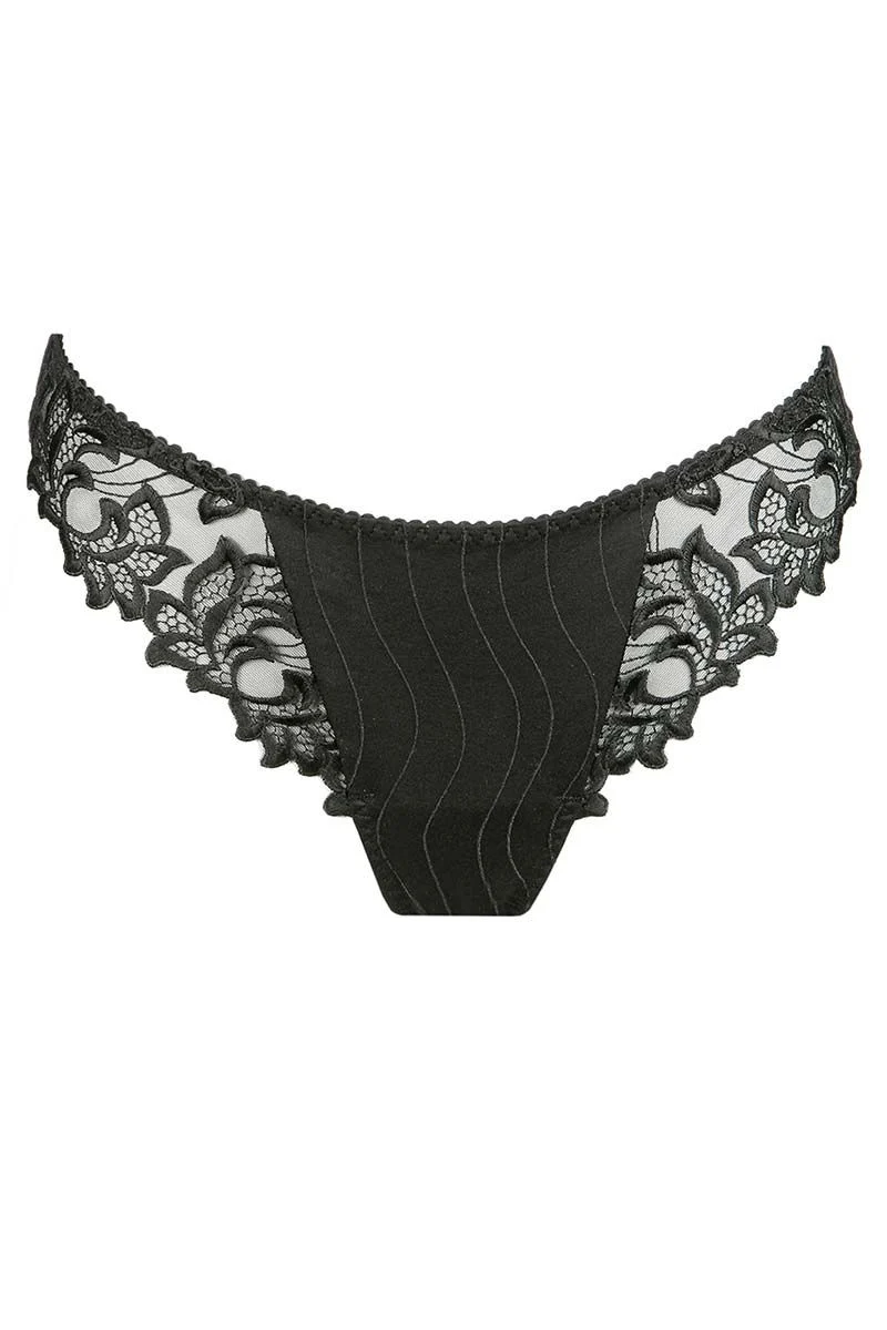 Deauville Luxury Thong (Black )