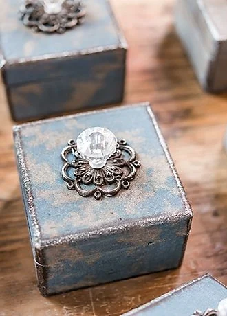 Decorative Vintage Inspired Boxes Set of 4