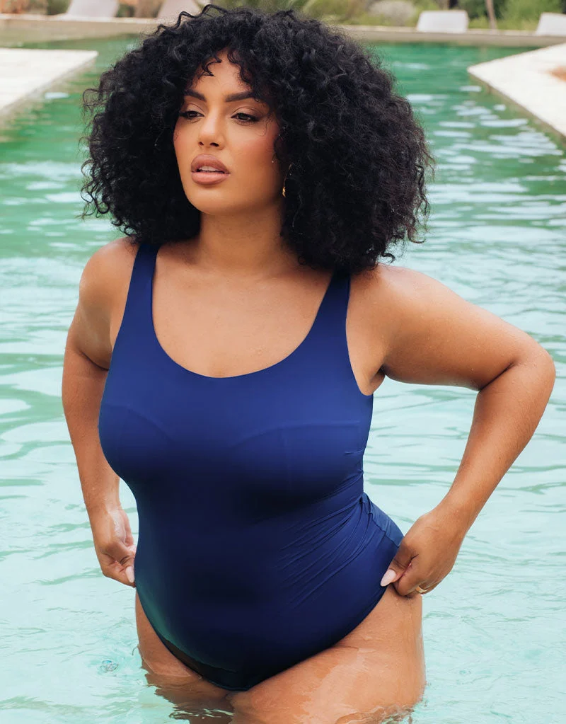 Deep Dive Non-Wired Swimsuit Cobalt Blue