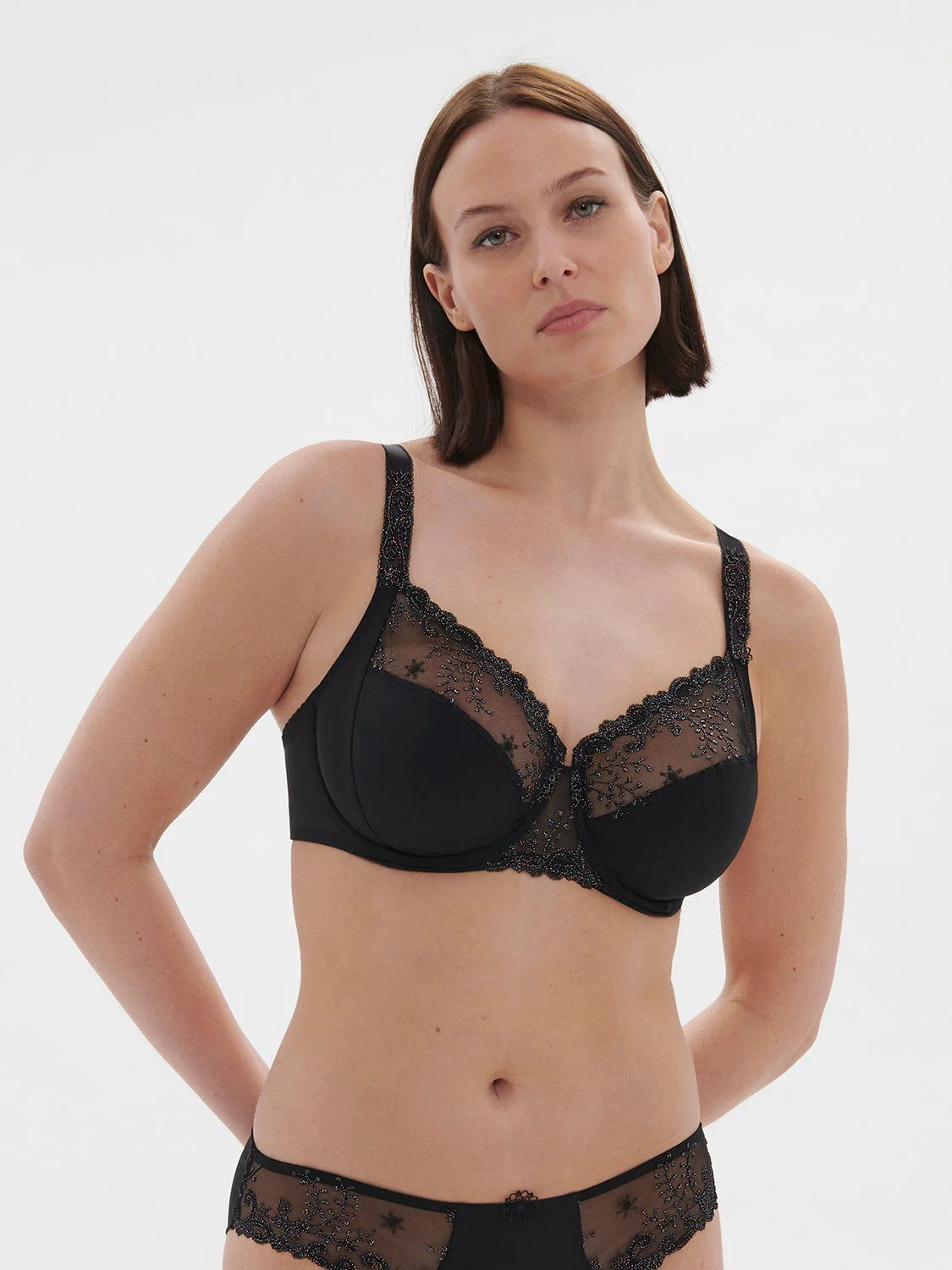 Delice Full Cup Control Bra - Gem BlackRegular price