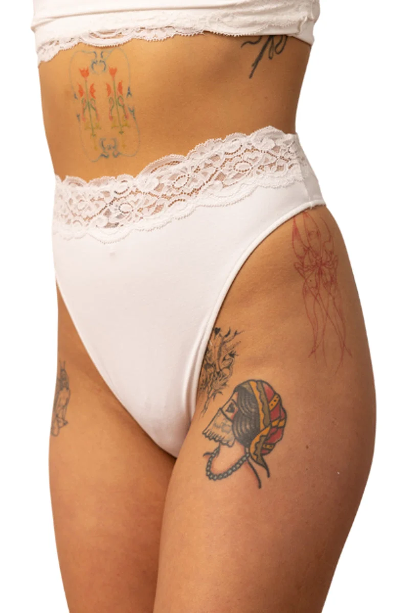 Delicious with Lace High Thong