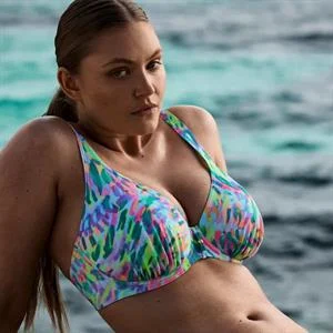 Douala Half Padded Plunge Bikini Top