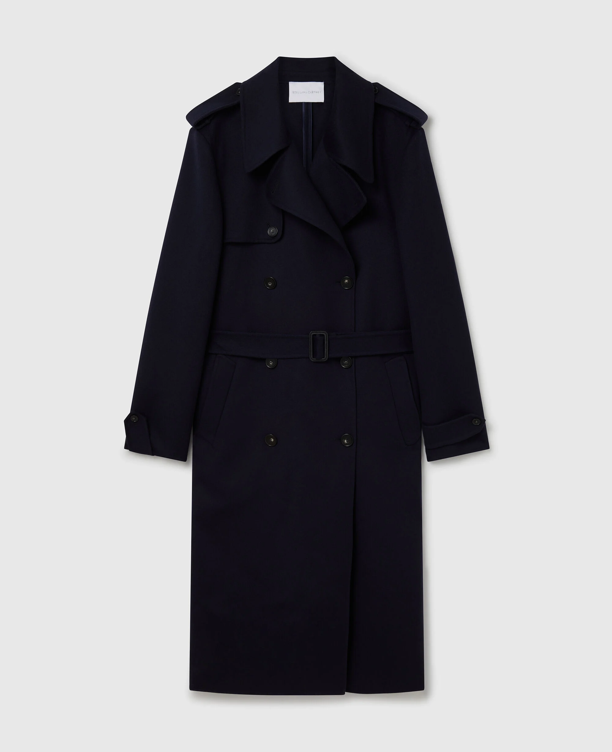 Double-Breasted Belted Trench Coat