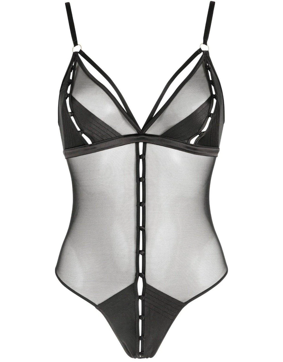 Douce Insomnie Open Bodysuit Black