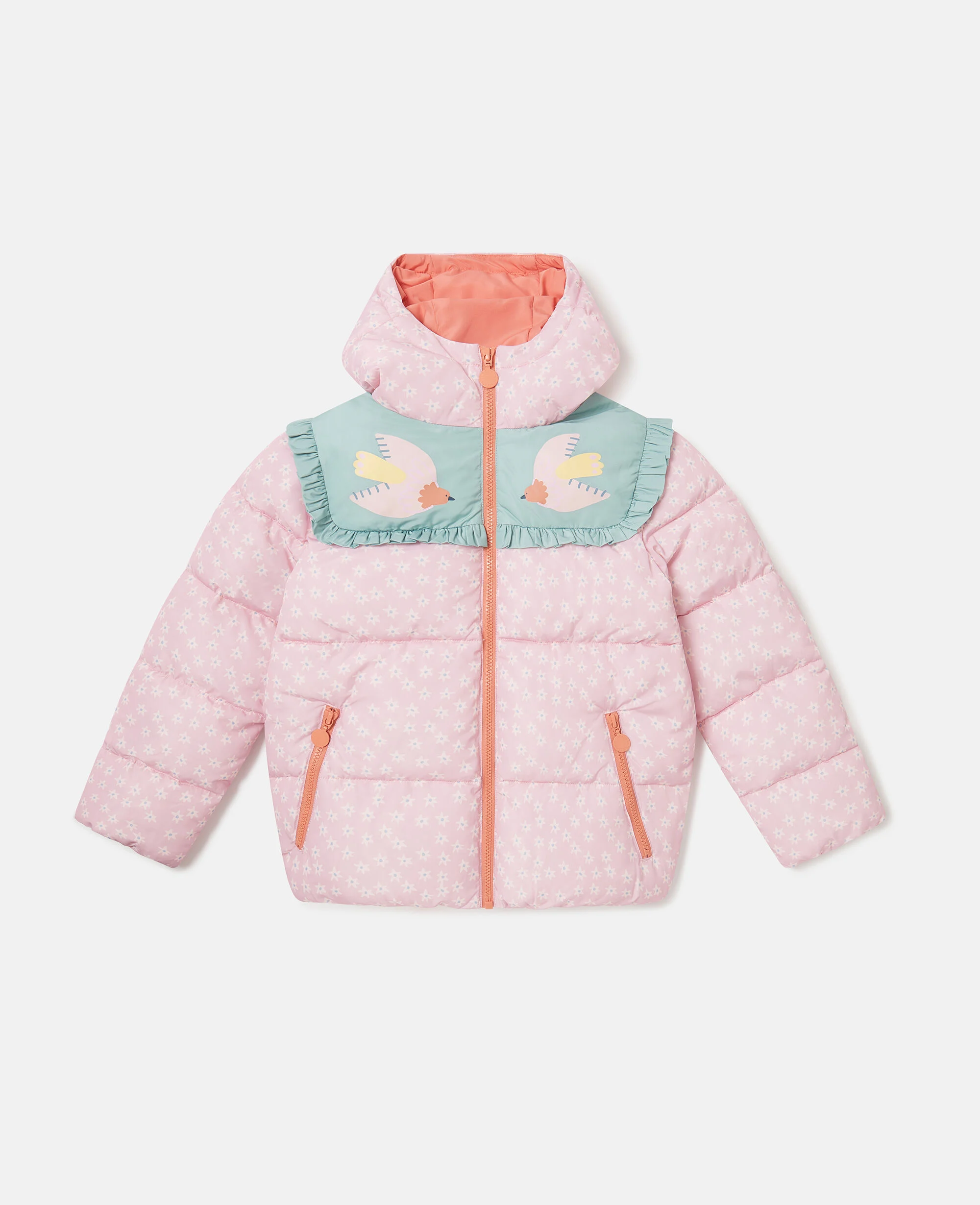 Dove Graphic Hooded Puffer Coat