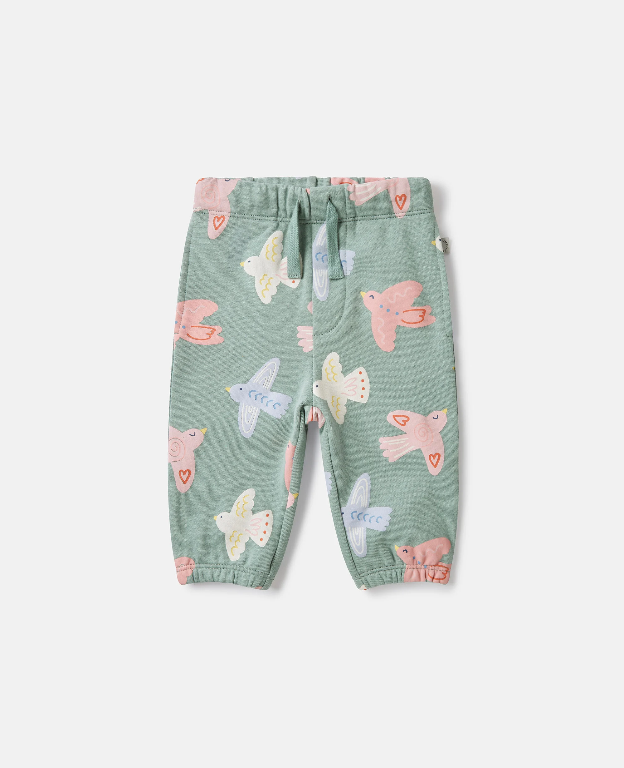 Dove Print Drawstring Joggers
