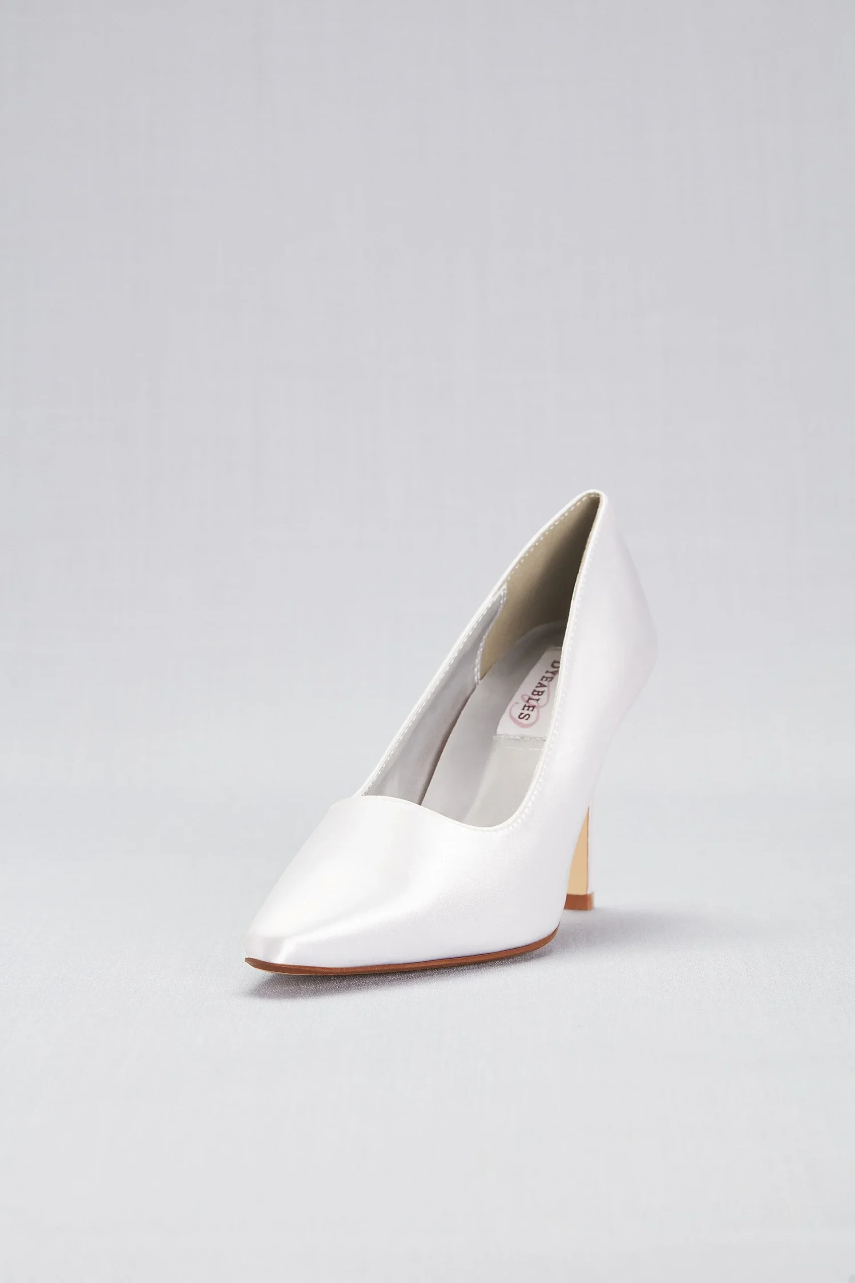 Dyeable Satin Pointy Toe Pumps