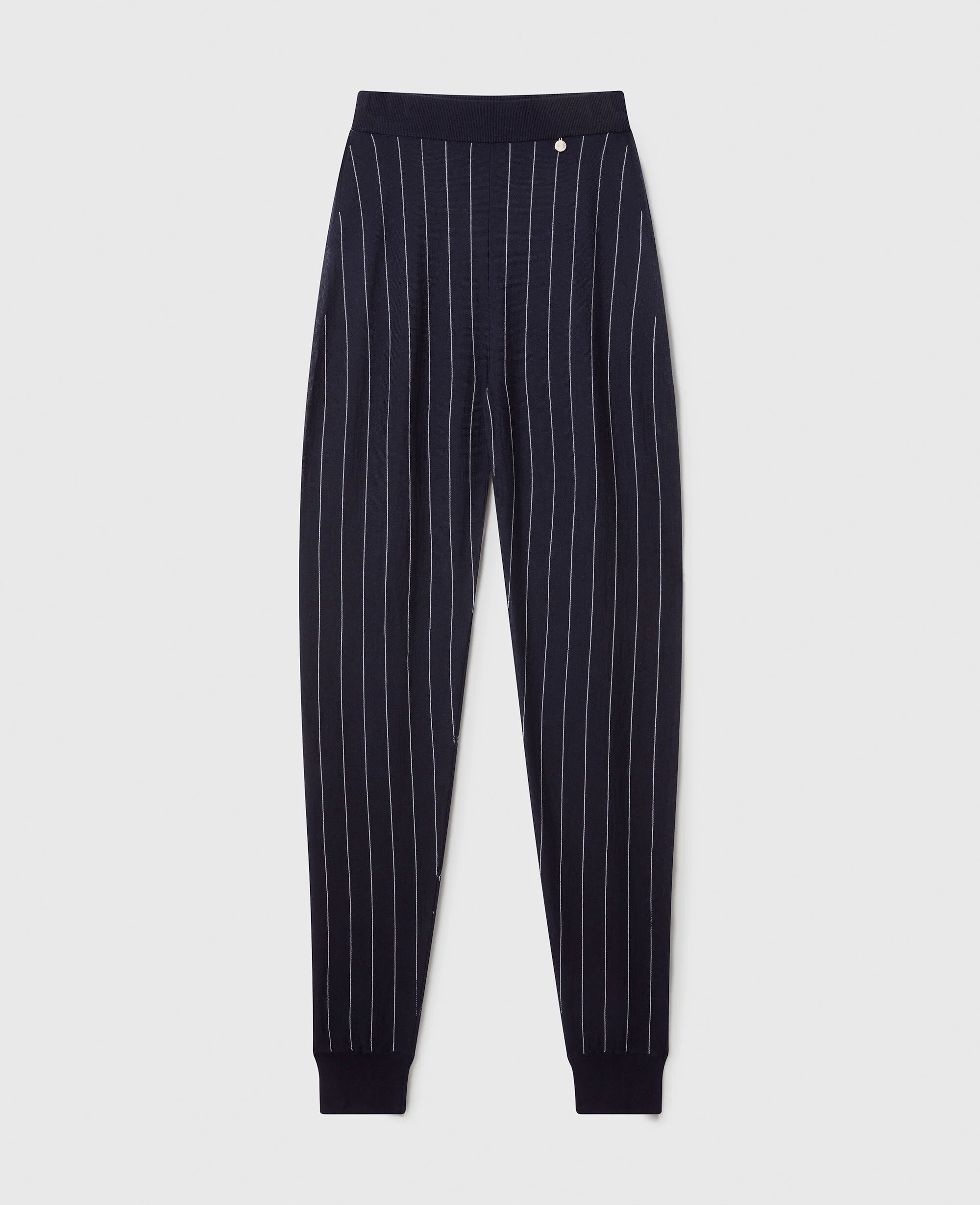 Elasticated Waistband Pinstripe Joggers