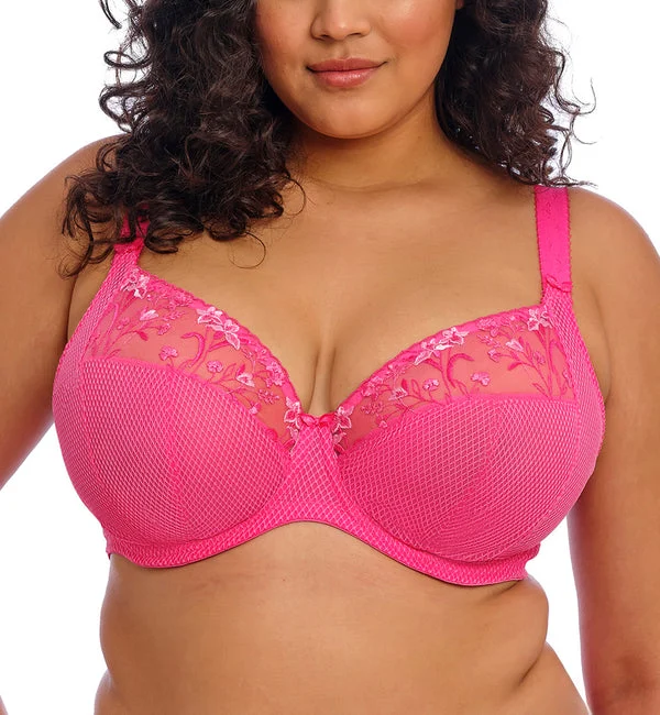 Elomi Charley Banded Plunge Underwire Bra (4380) - Pink