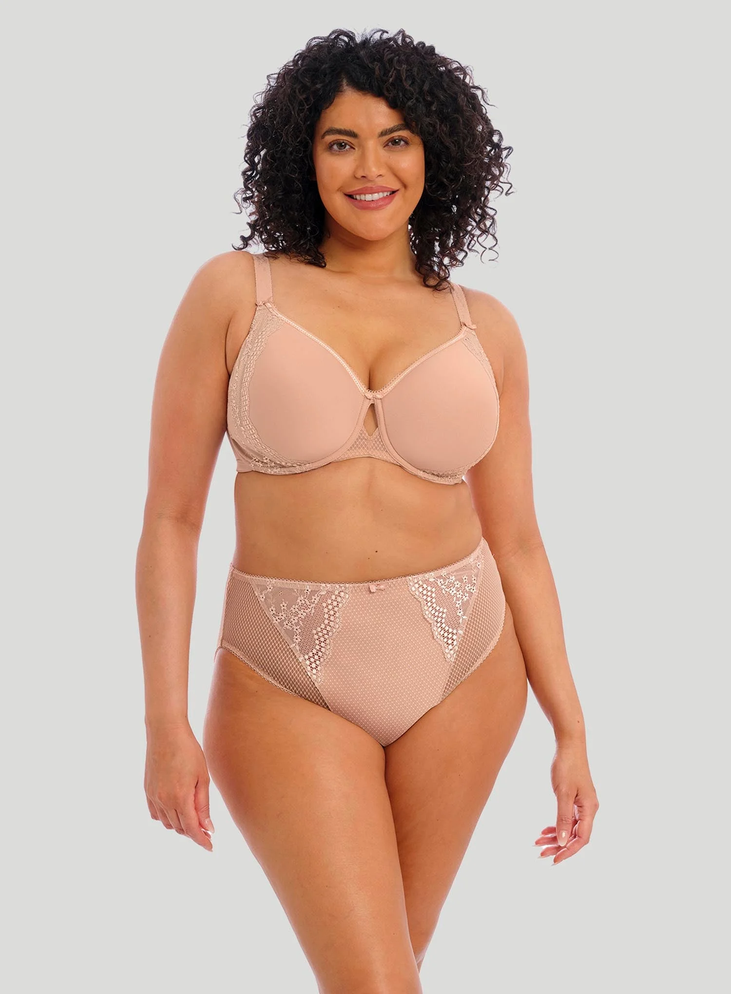 Elomi: Charley High Leg Brief Fawn
