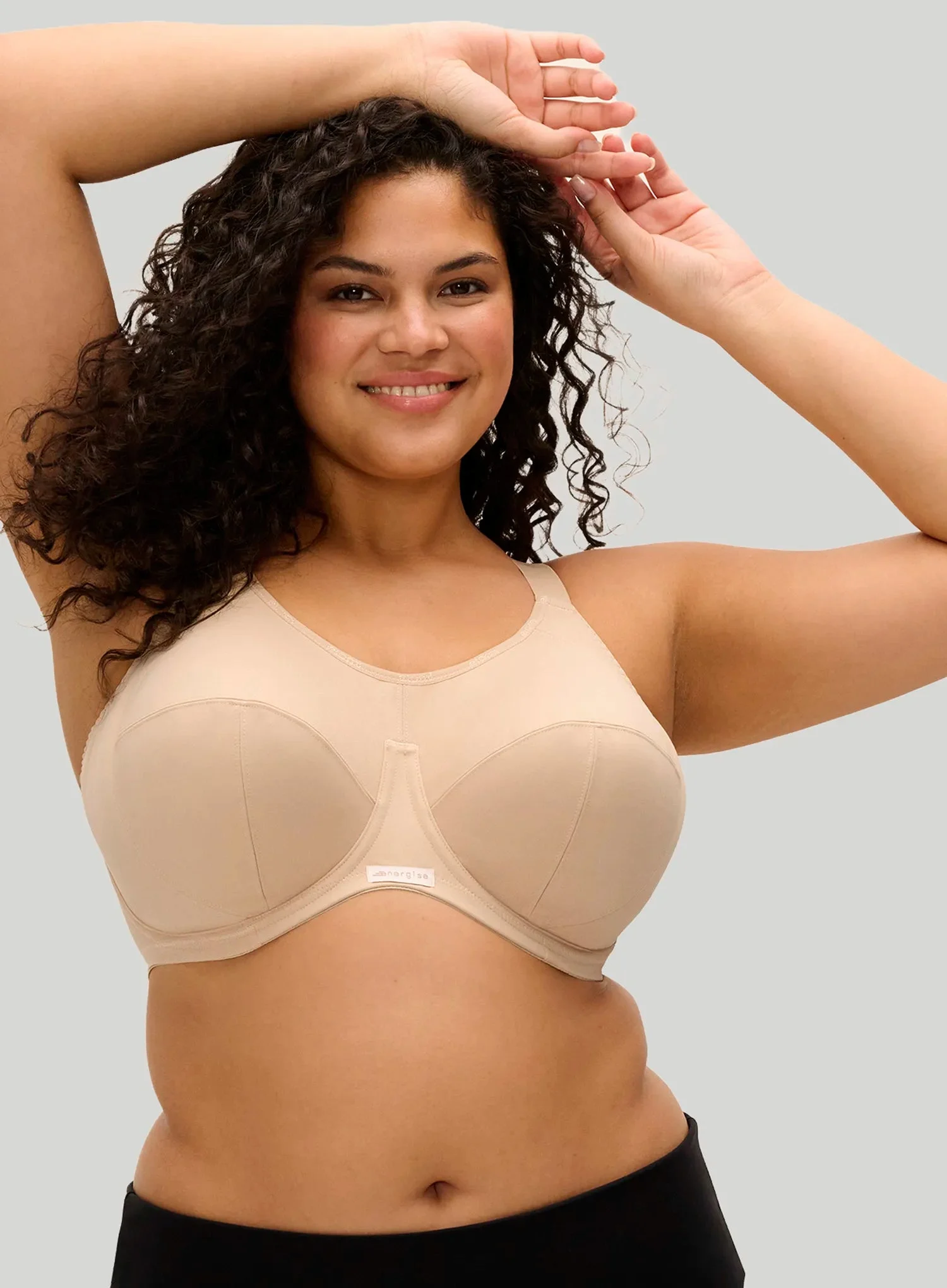 Elomi: Energise Sports Bra With J Hook Nude