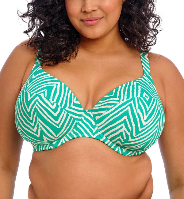 Elomi Fiji Falls Underwire Plunge Bikini Top (ES802602) - Marine