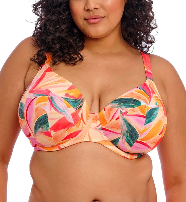 Elomi Sancho Beach Plunge Underwire Bikini Top (ES802502) - Mango