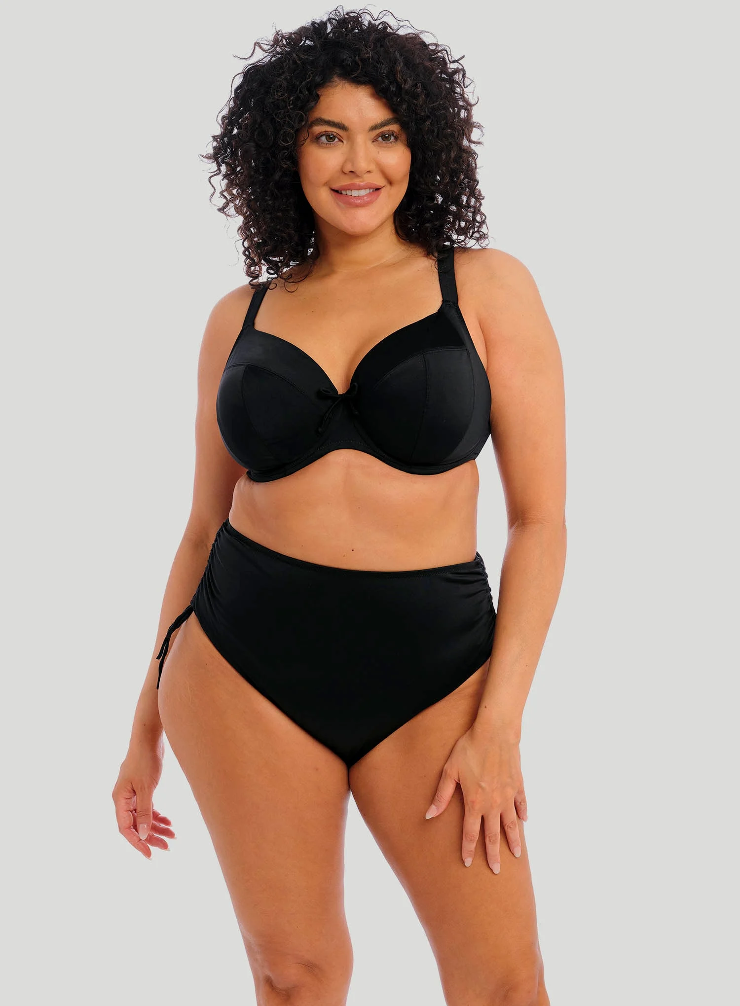 Elomi Swim: Plain Sailing Adjustable Bikini Brief Black
