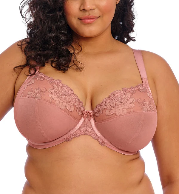 Elomi Teagan Banded Plunge Underwire Bra (302602) - Ash Rose