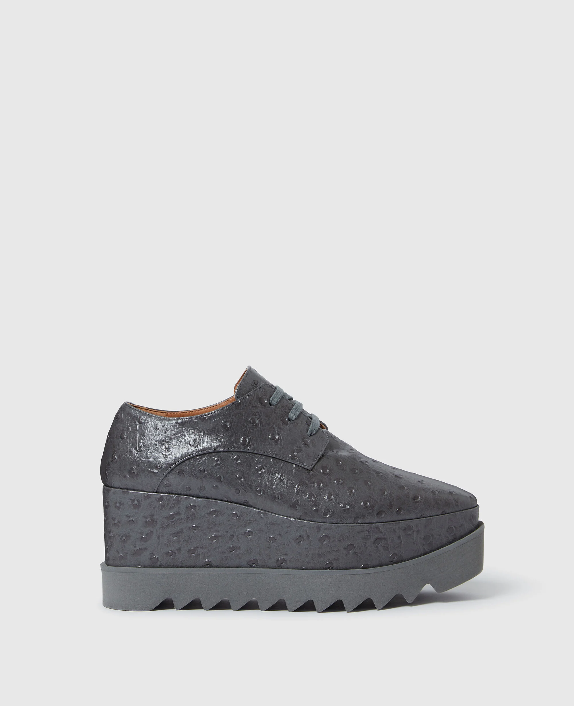 Elyse Ostrich Platform Shoes