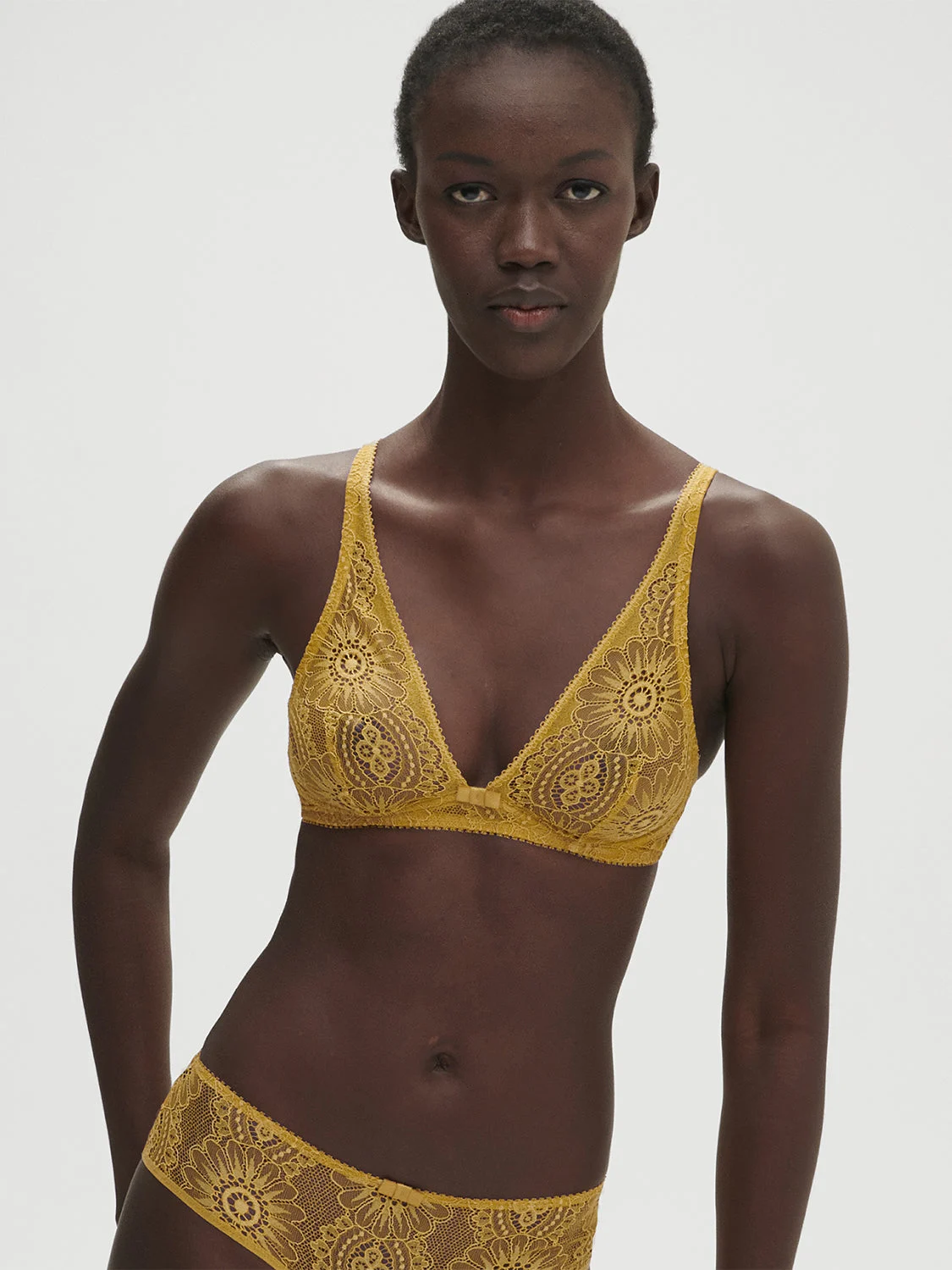 Embleme Soft Cup Triangle Bra - Golden YellowRegular price