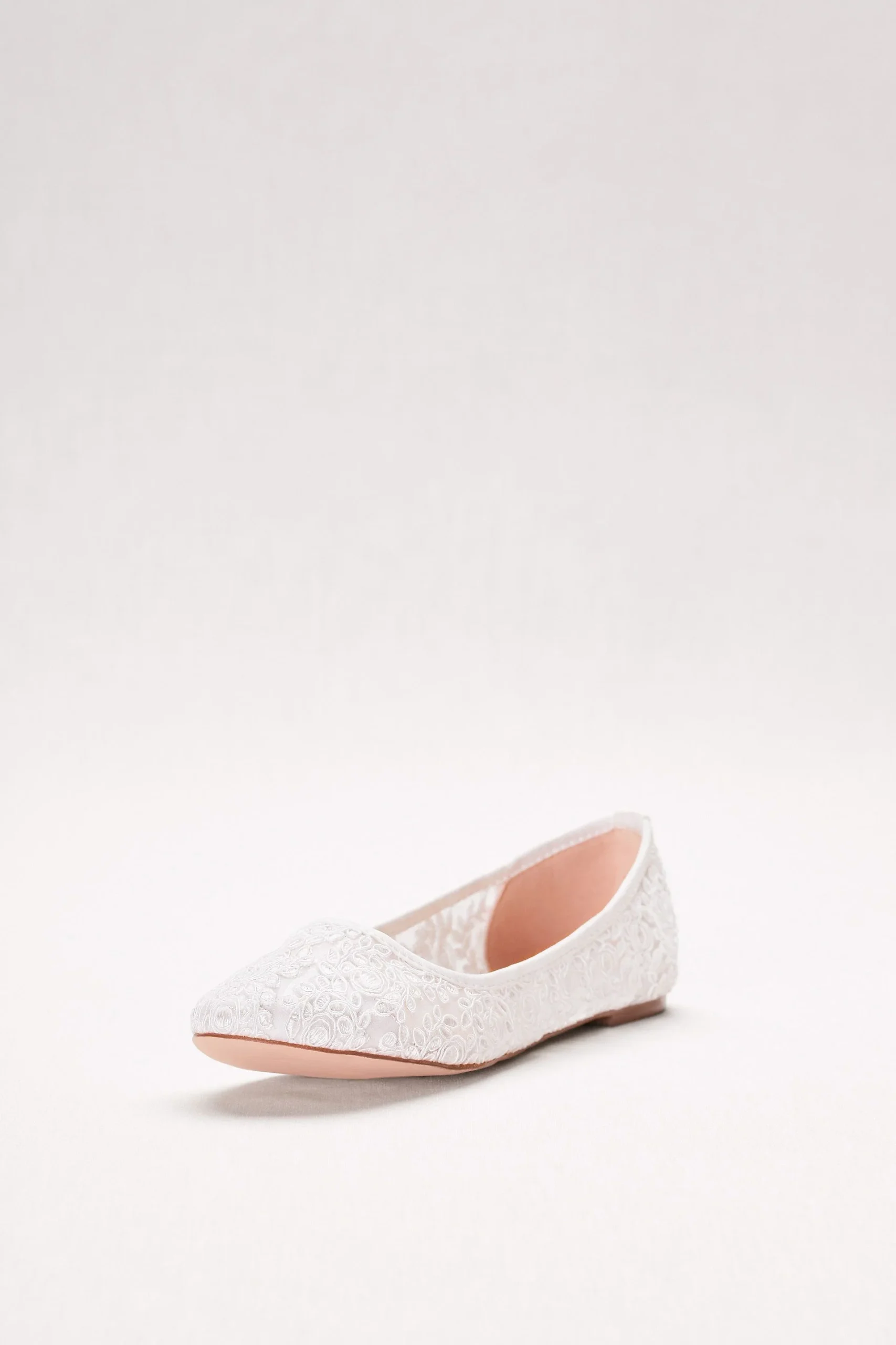 Embroidered Lace Ballet Flats