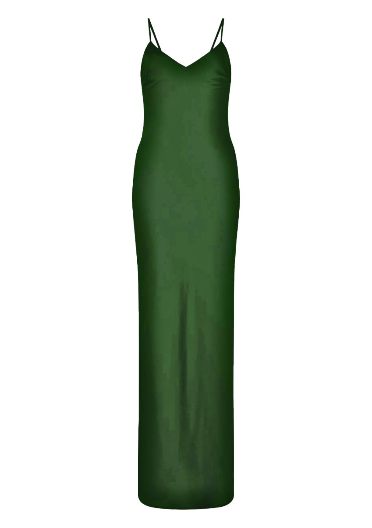 Emerald Long Silk Slip