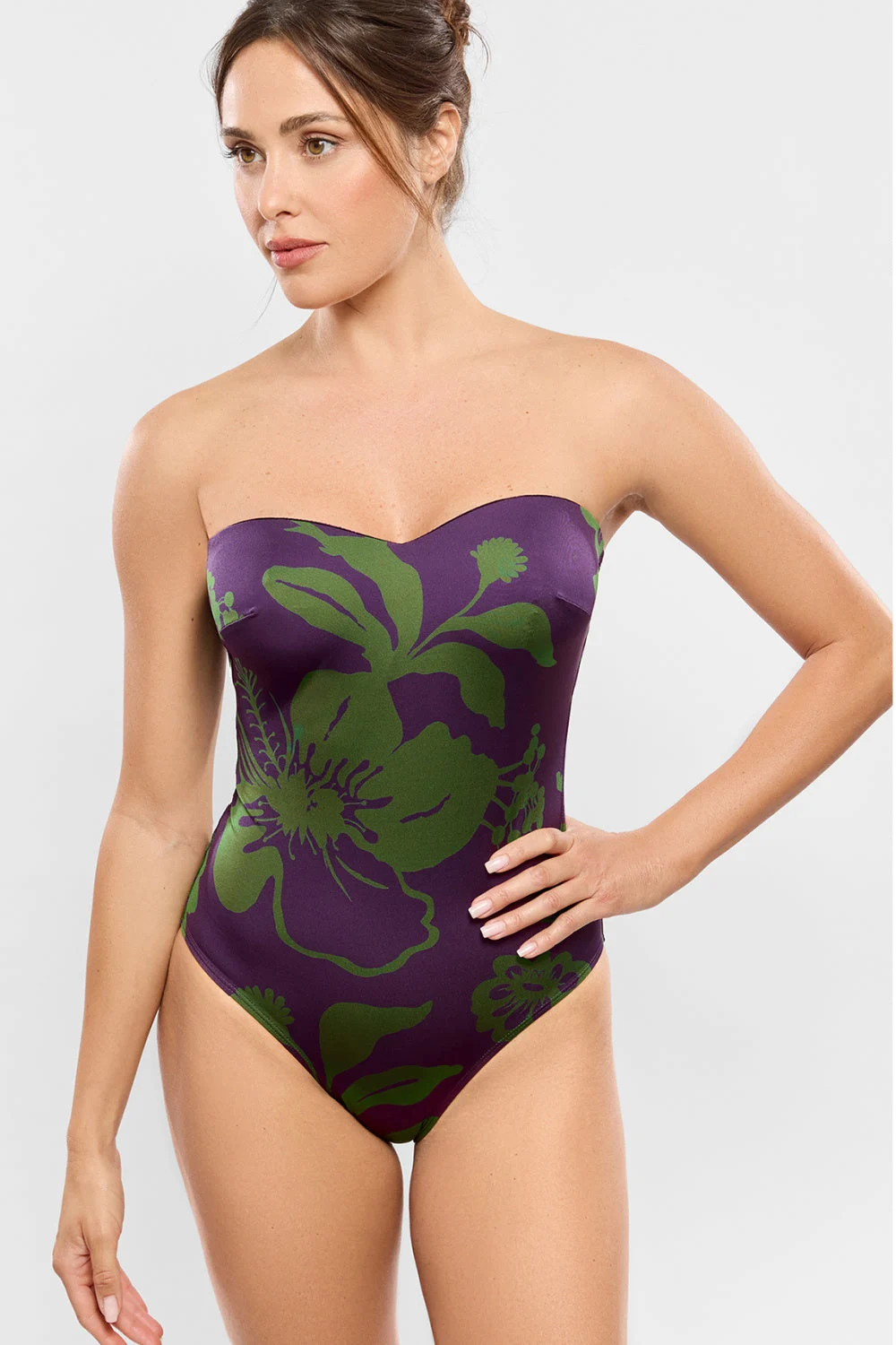 Empreinte Bloom Bandeau Swimsuit, Bloom (2651PW)
