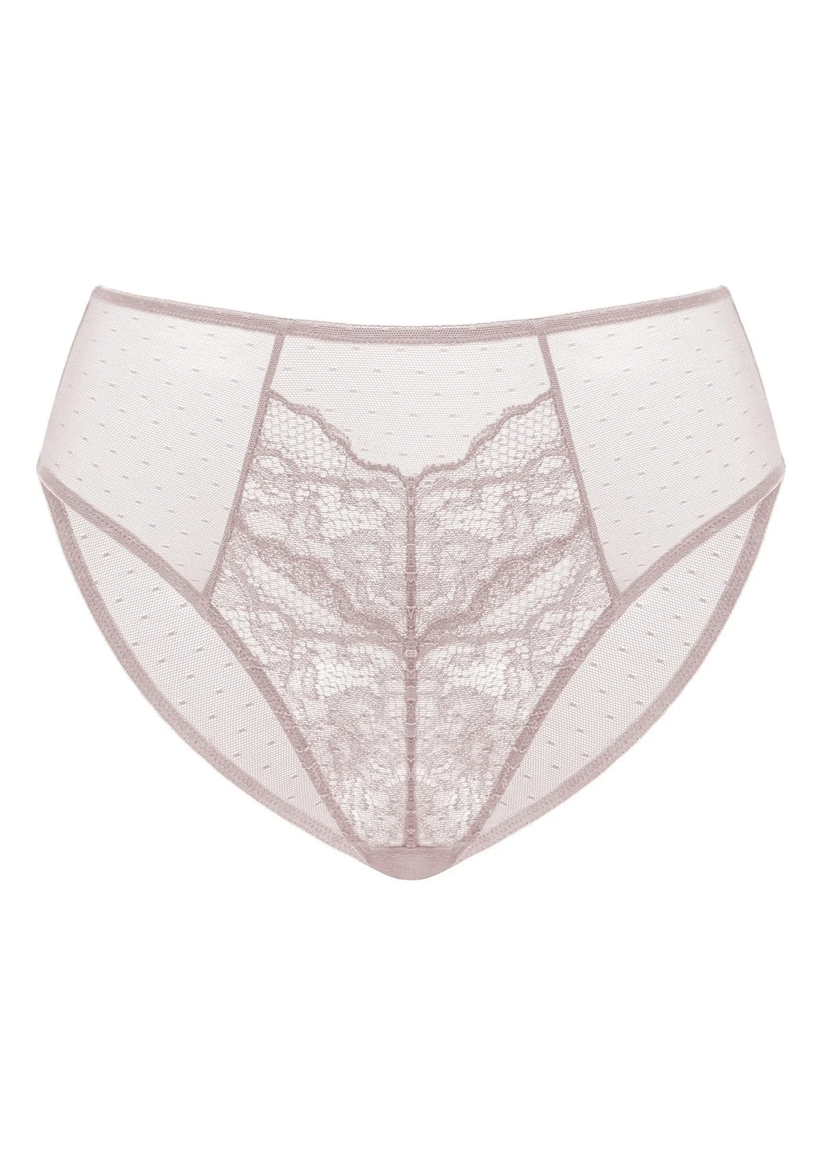 Enchante High-Rise Dark Pink Lace Brief Underwear