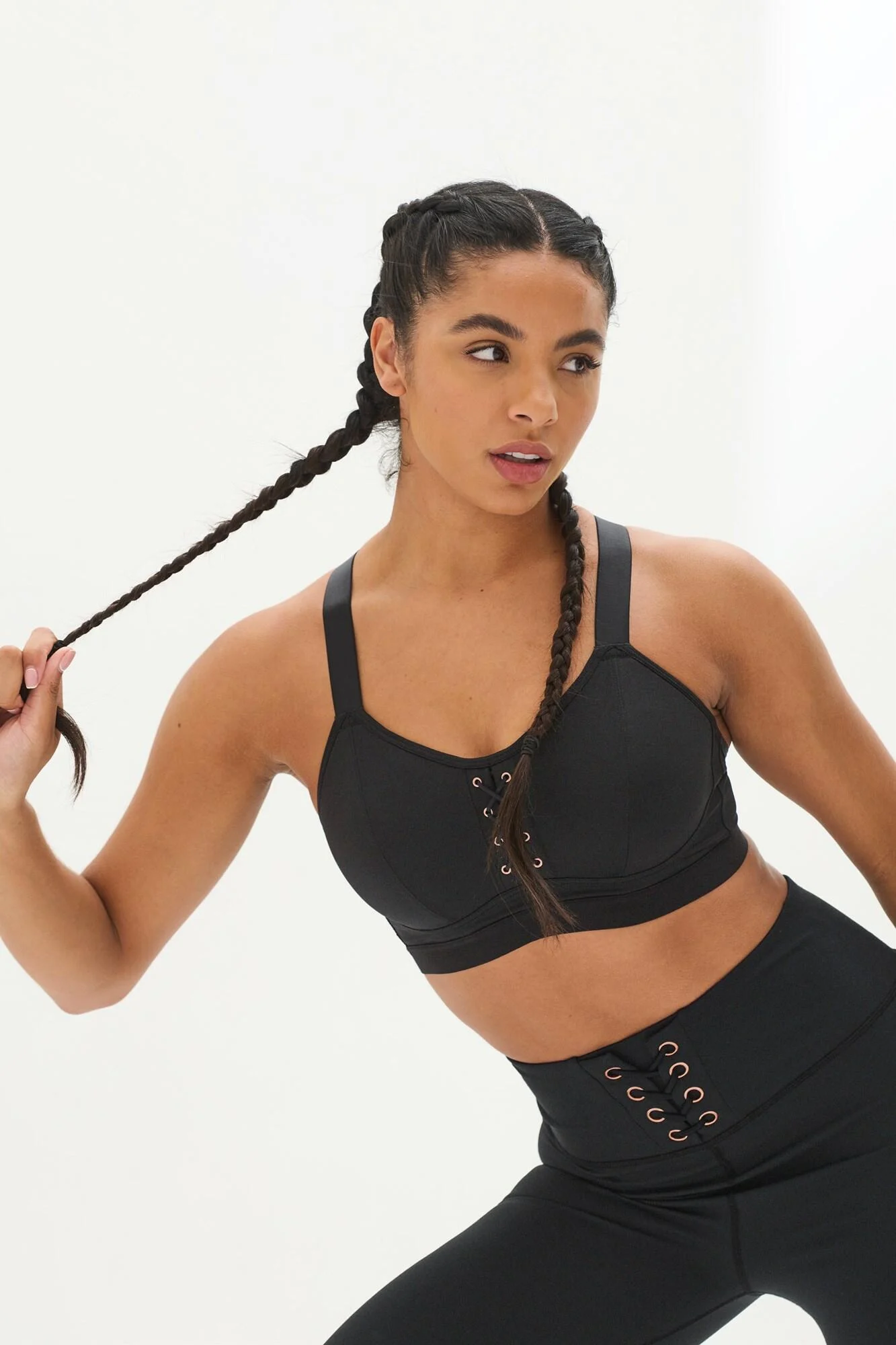 Energy Aspire Underwired Lightly Padded Sports Bra- Black