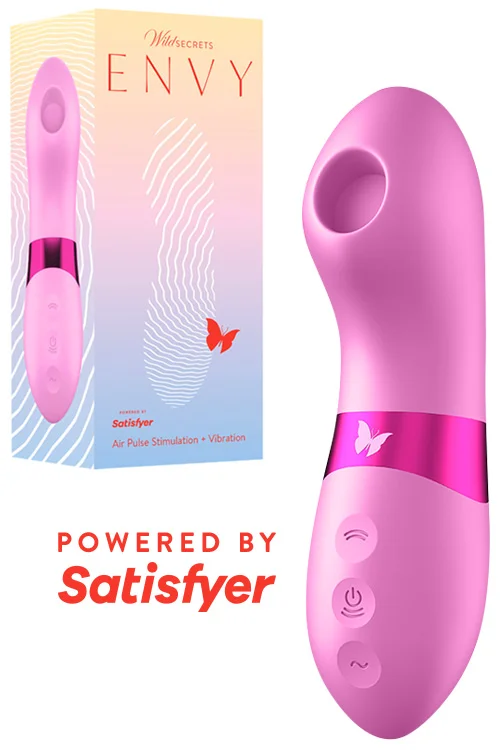 Envy 5" Air Pulse Suction Clitoral Vibrator By Wild Secrets