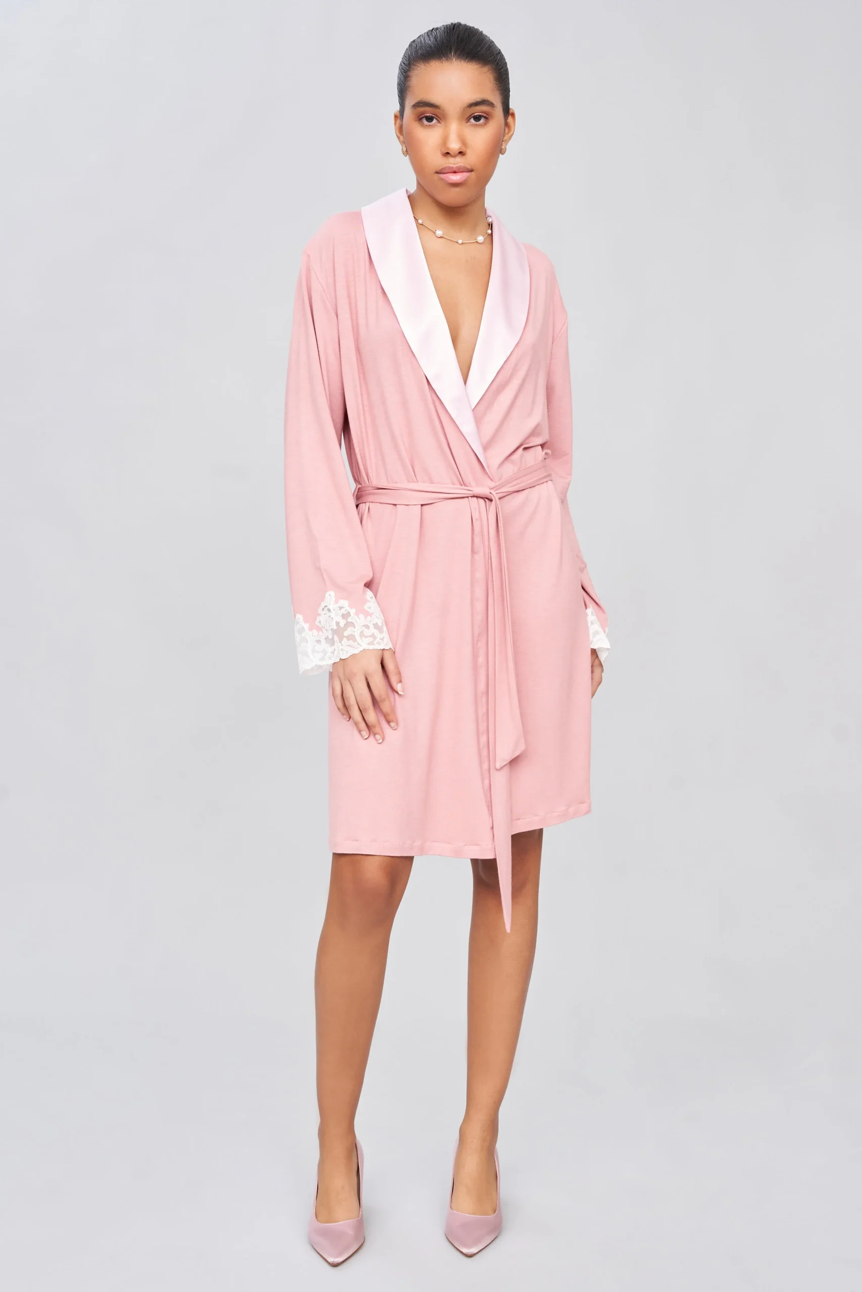 Essential Viscose Jersey Short Robe