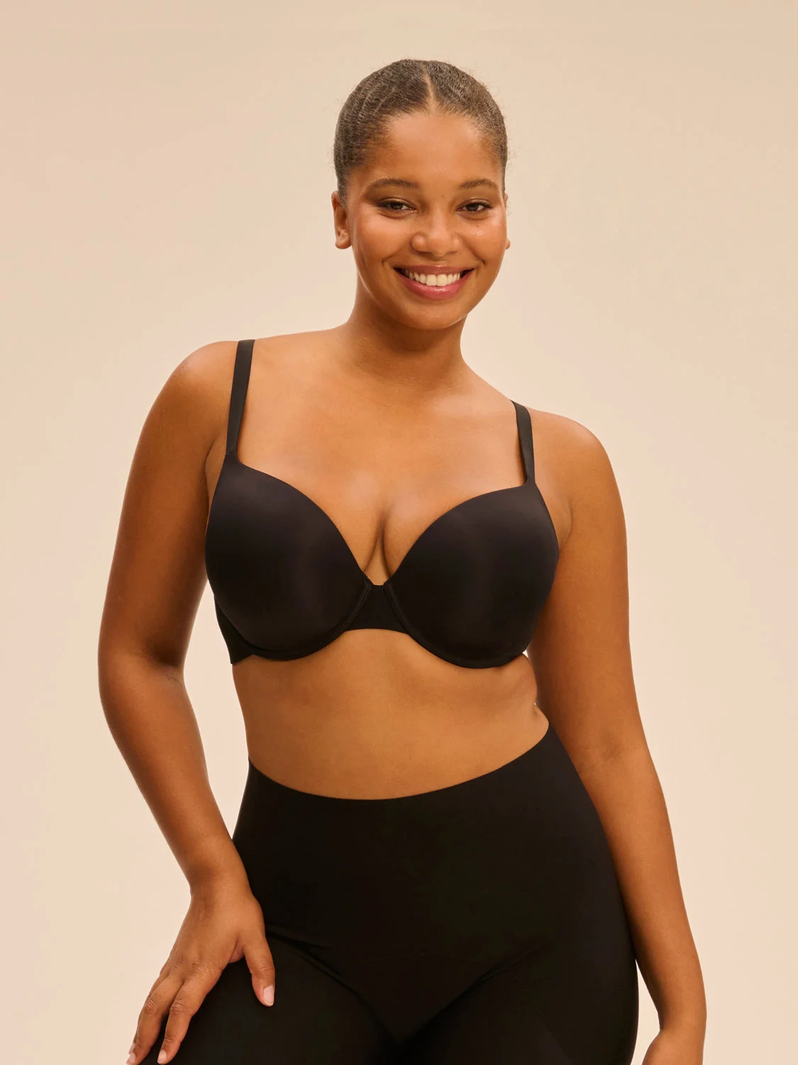 Essentiel Padded Plunge Bra - BlackRegular price
