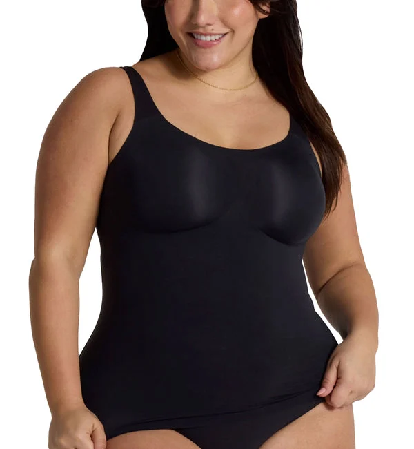 Evelyn & Bobbie Structured Scoop Bra Tank (1811) - Black