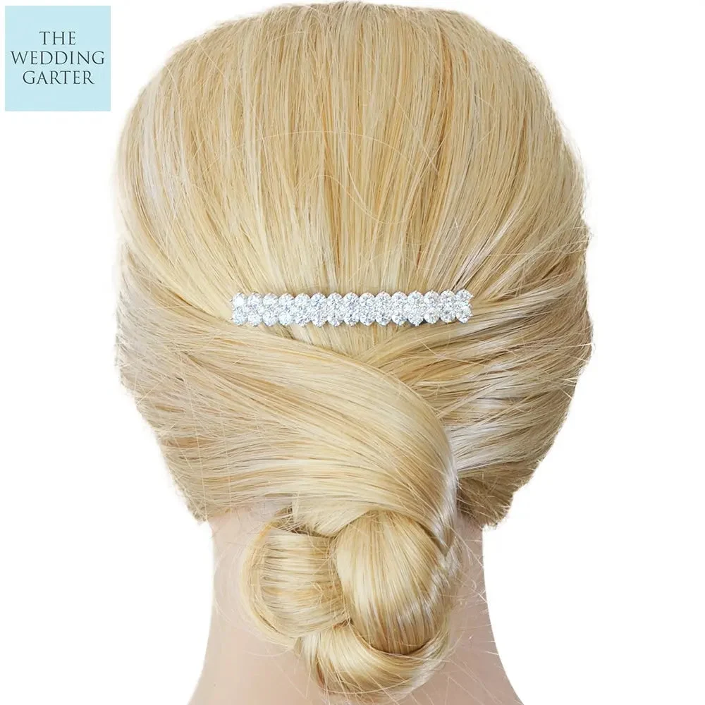 Exquisite Cubic Zirconia Diamond Bridal Hair Clip