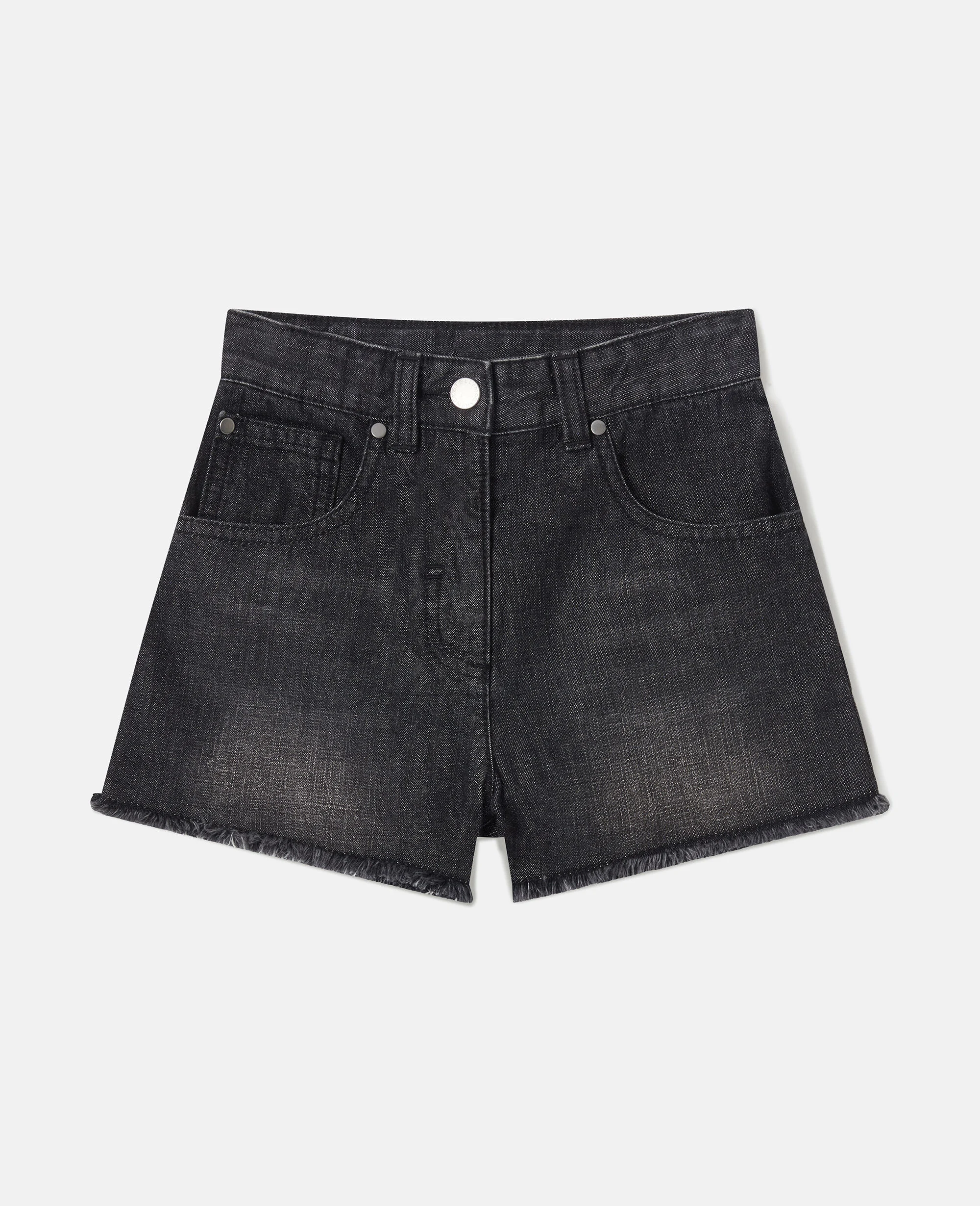 Faded Denim Shorts