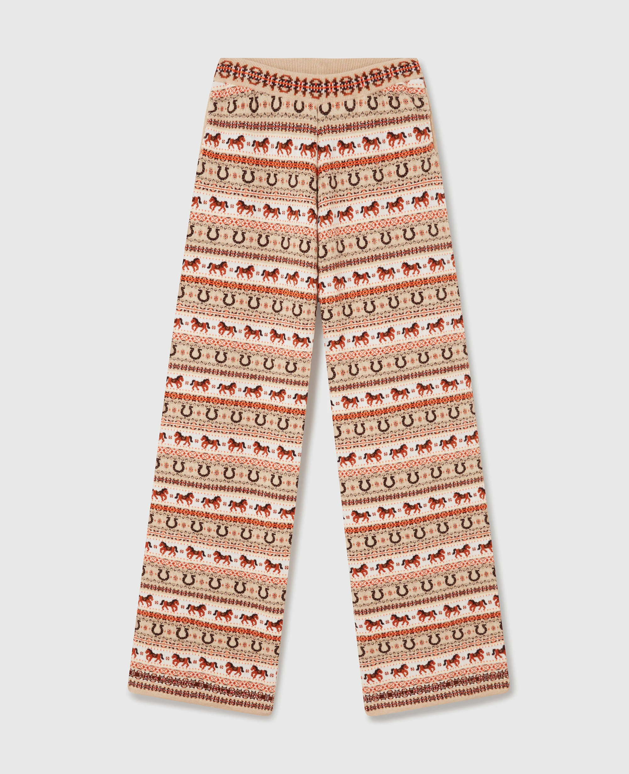 Fair Isle Wool Trousers