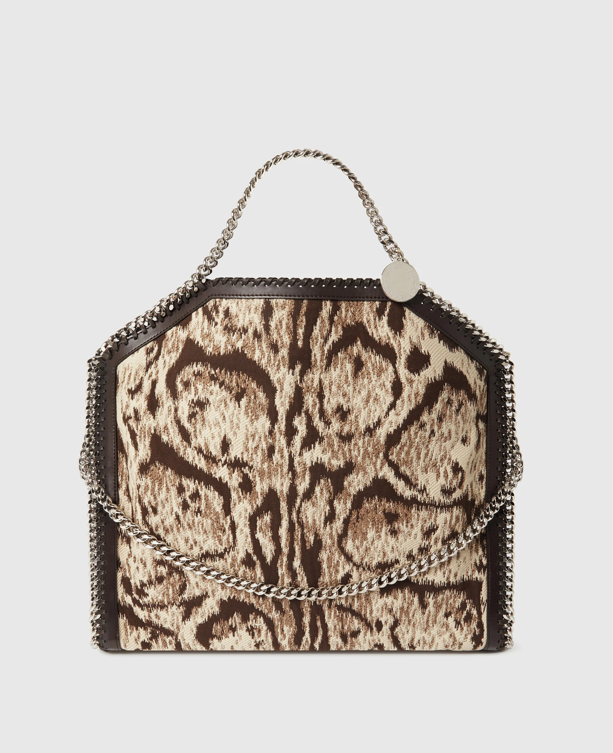 Falabella Cloud Leopard Fold-Over Tote Bag