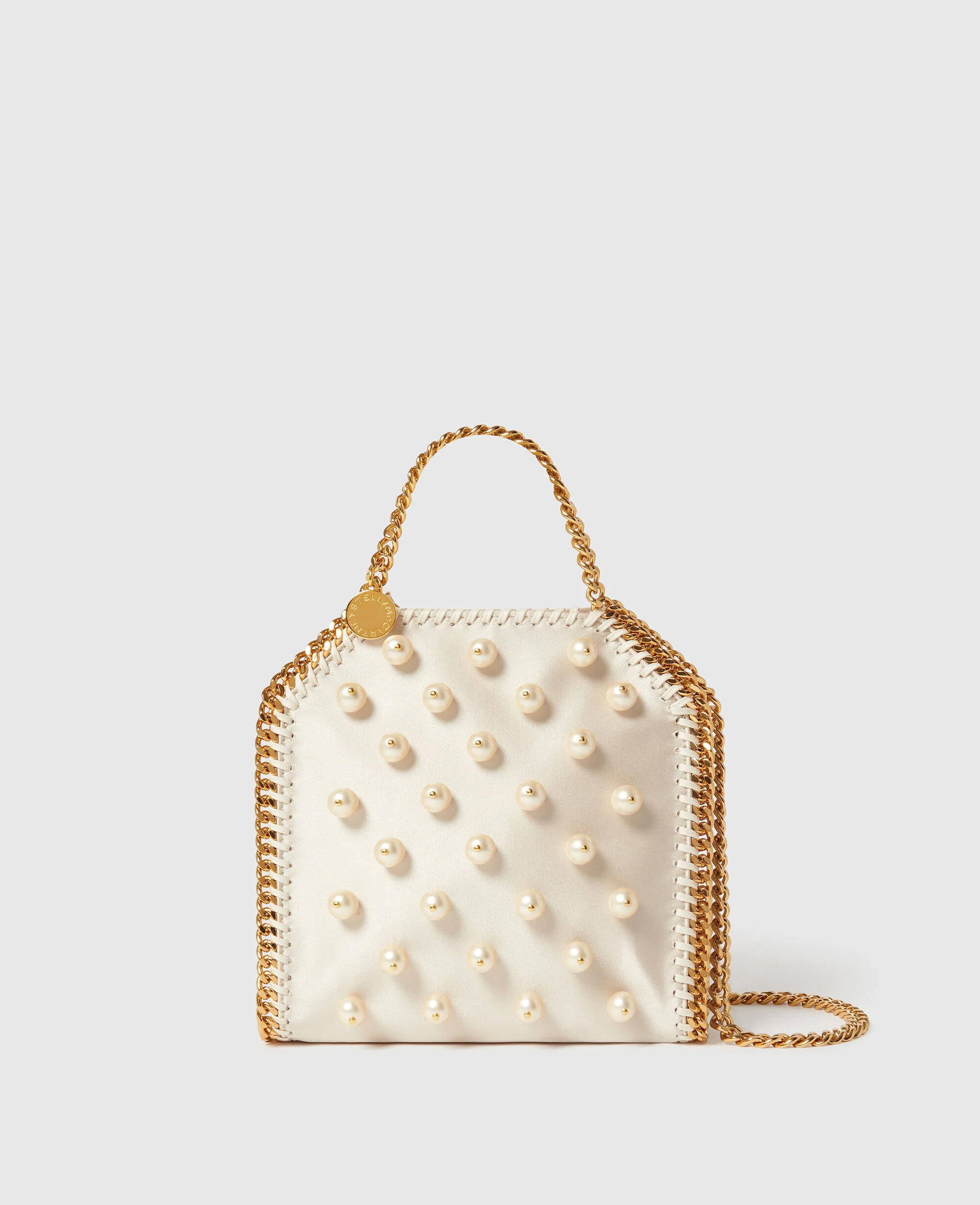Falabella Vegan Pearl Tiny Tote Bag