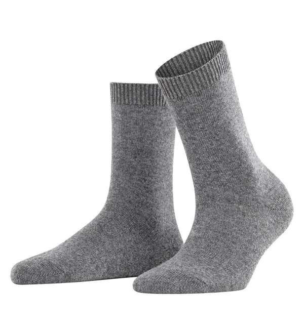 FALKE Cosy Wool Crew Socks (47548) - Grey Mix