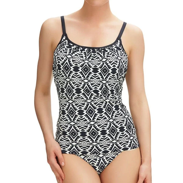 Fantasie Beqa Scoop-neck Underwire Tankini (6350) - Black Cream