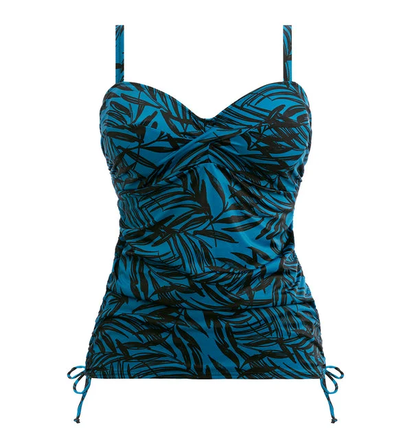 Fantasie Palmetto Bay Twist Front Underwire Adjustable Side Tankini (502054) - Zen Blue