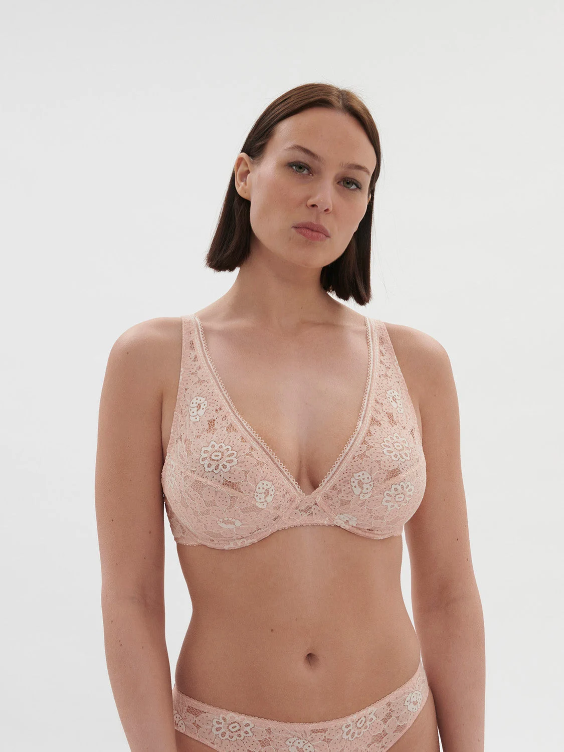 Festive Full Cup Triangle Bra - Ballet PinkRegular price