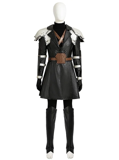 Final Fantasy VII Ever Crisis Juvenile Version Sephiroth Halloween Cosplay Costume Set Without Boots