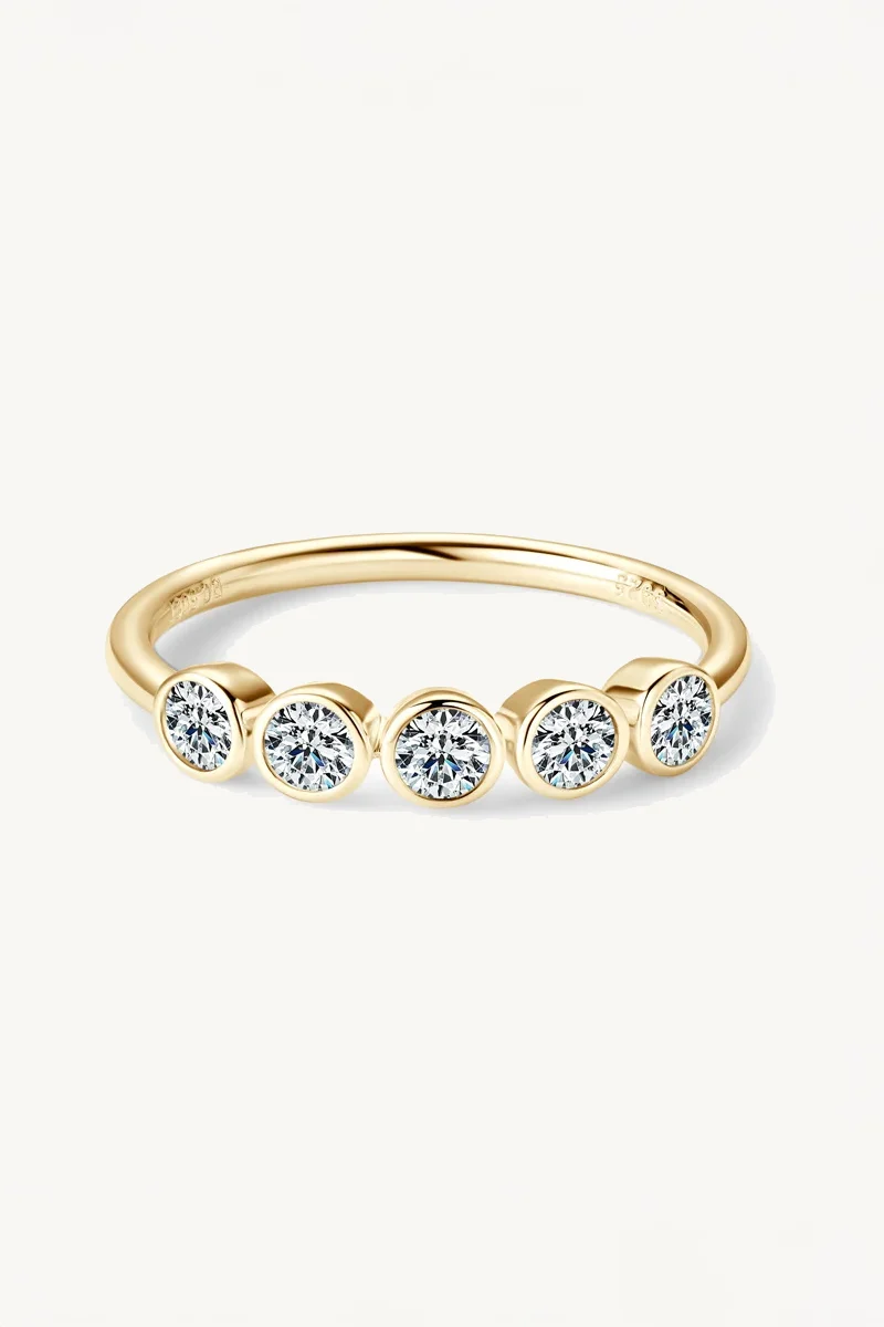 Five Stone Moissanite Ring