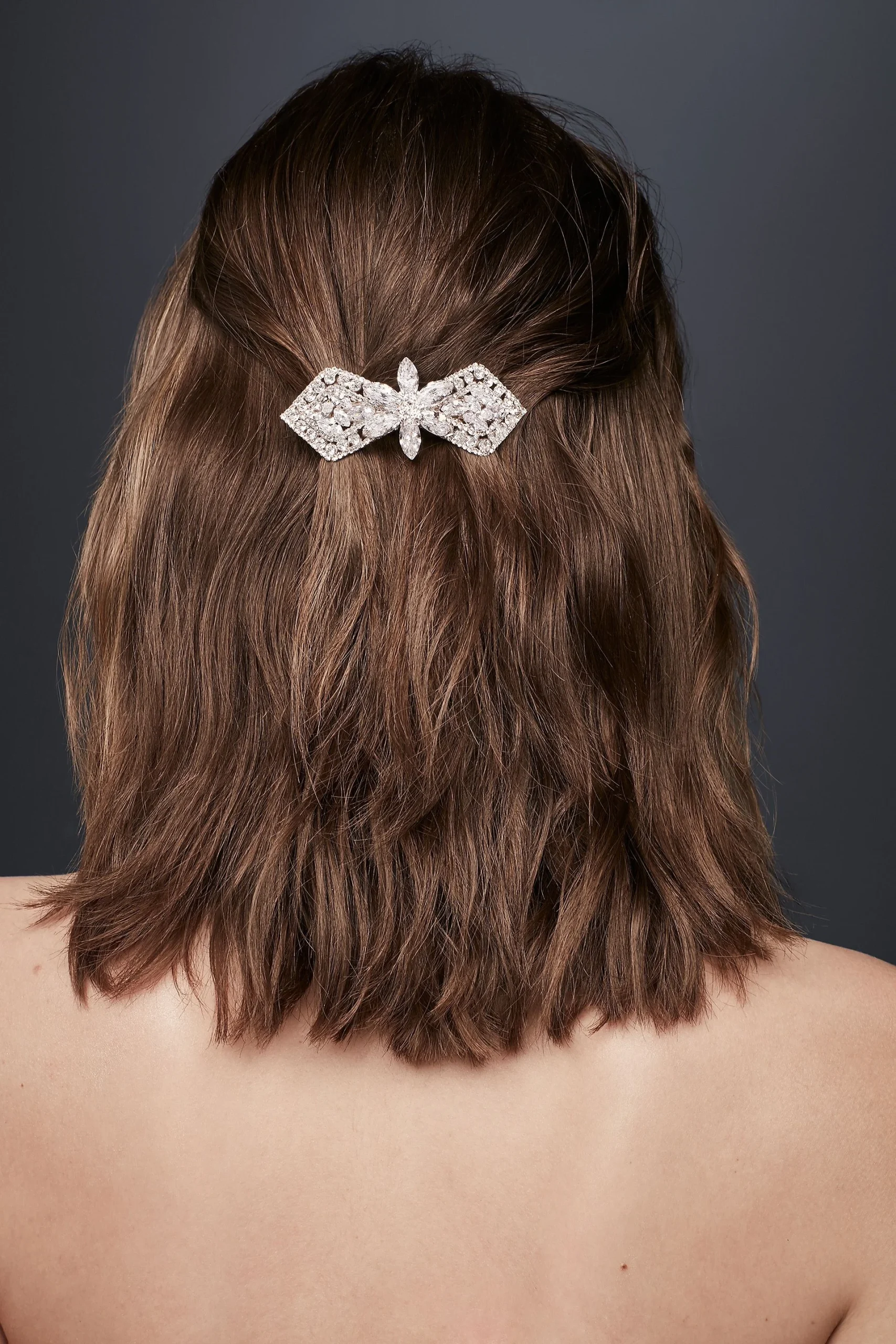 Floral Crystal Deco Barrette