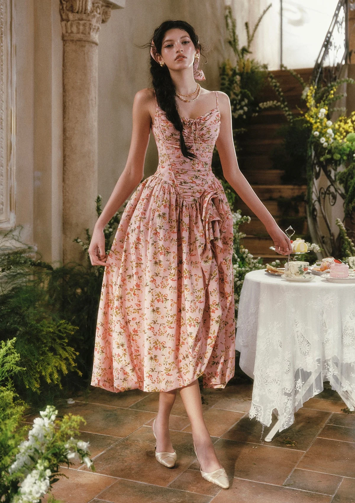 Floral Garden Sweet Tea Corset Dress