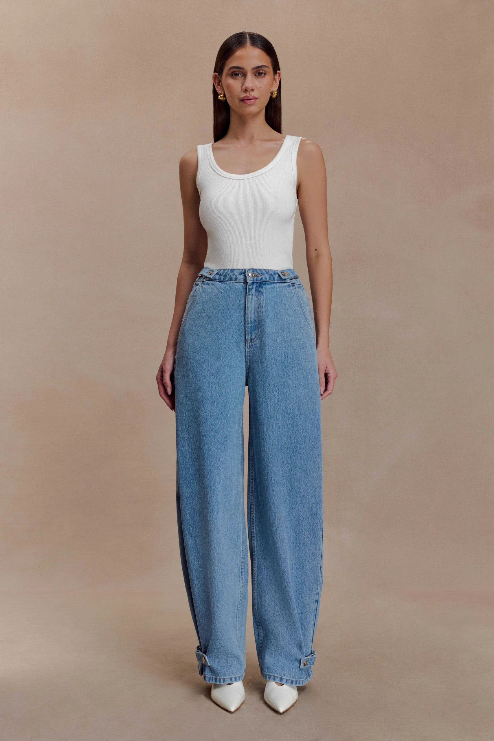 FlossieMulti Way Denim Jeans - Classic Blue