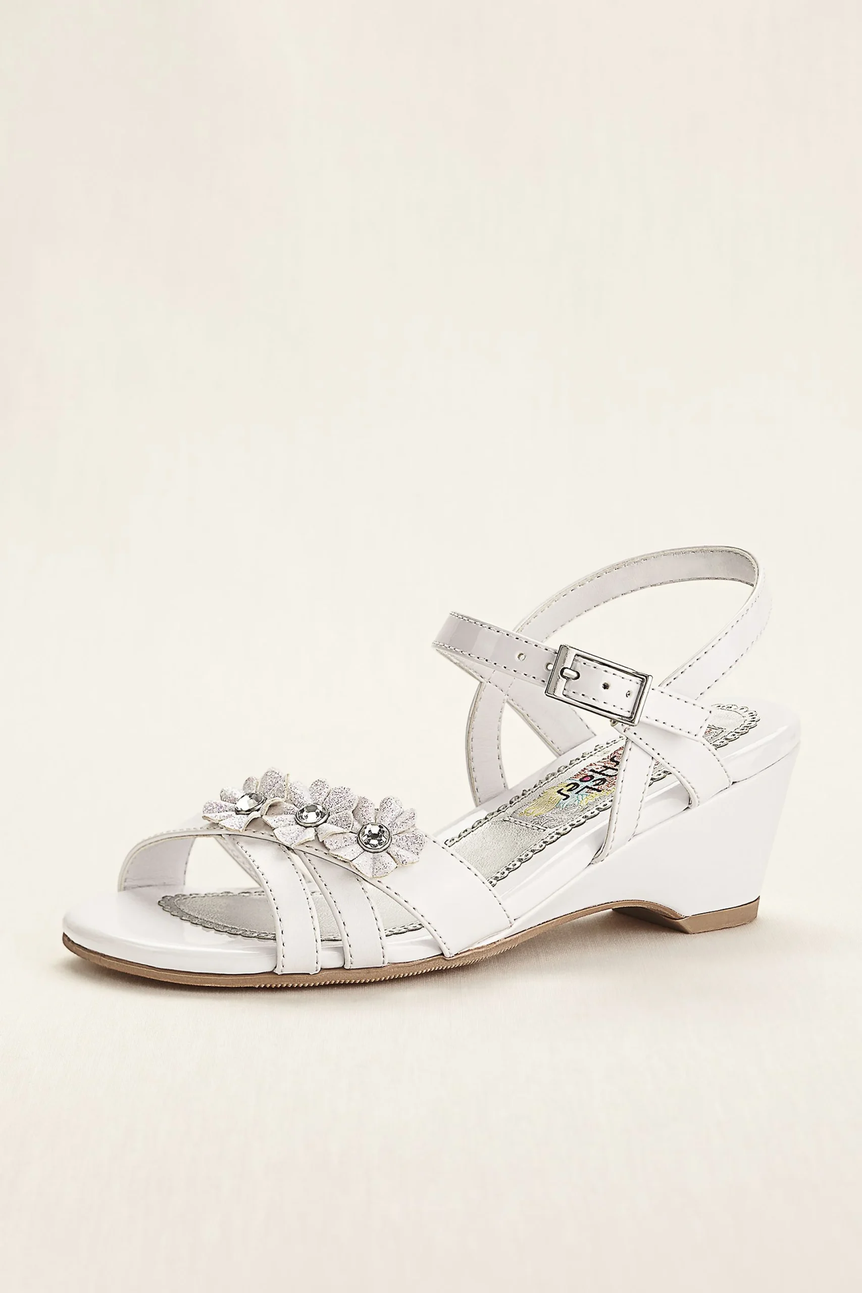 Flower Girl Sandal with Floral Embellishment