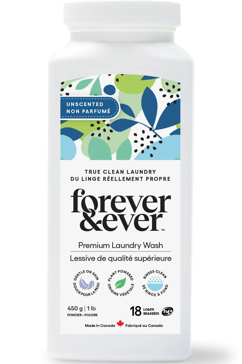 Forever & Ever Gentle Unscented Washing Powder 450g(02250)