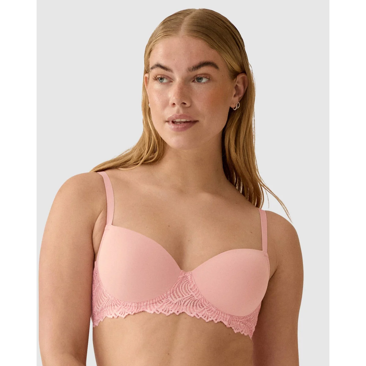 Friday Wired Balconette T-Shirt Bra With Lace