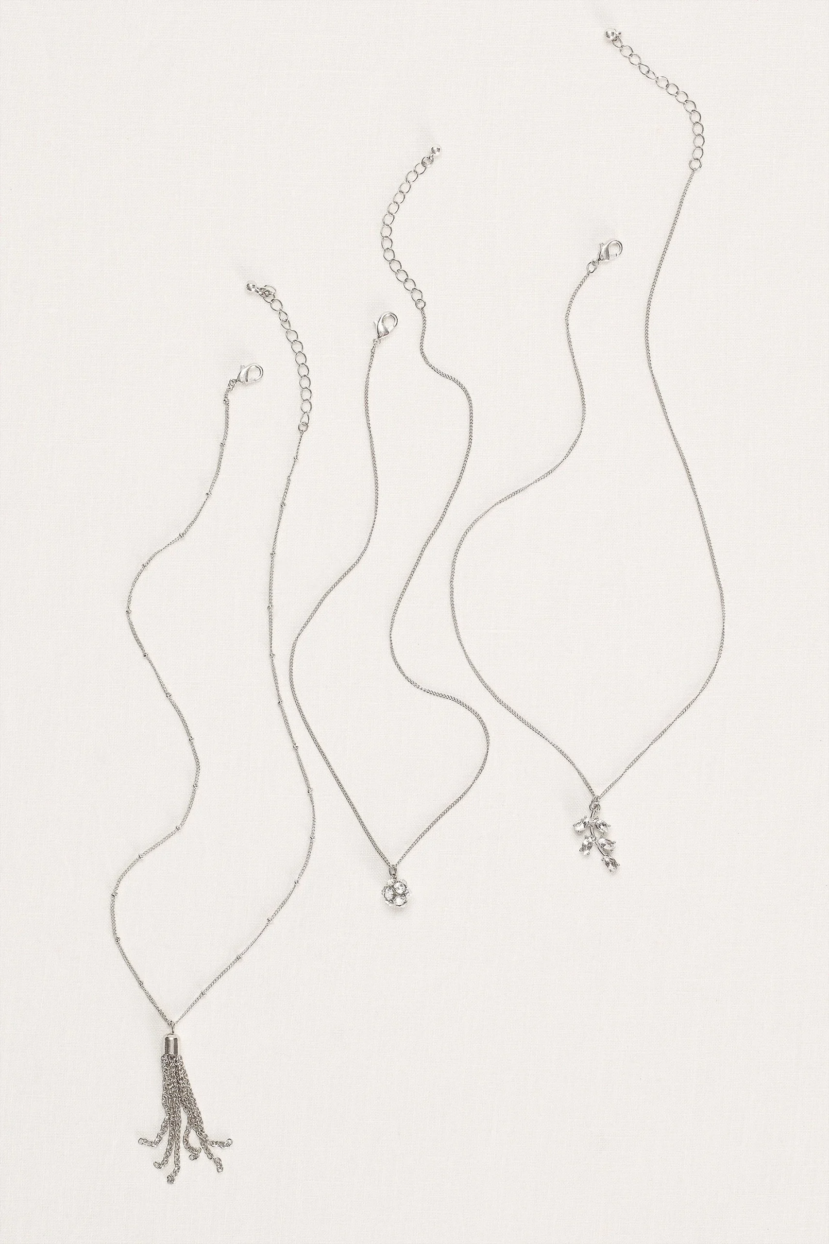 Fringe and Crystal Necklace Set