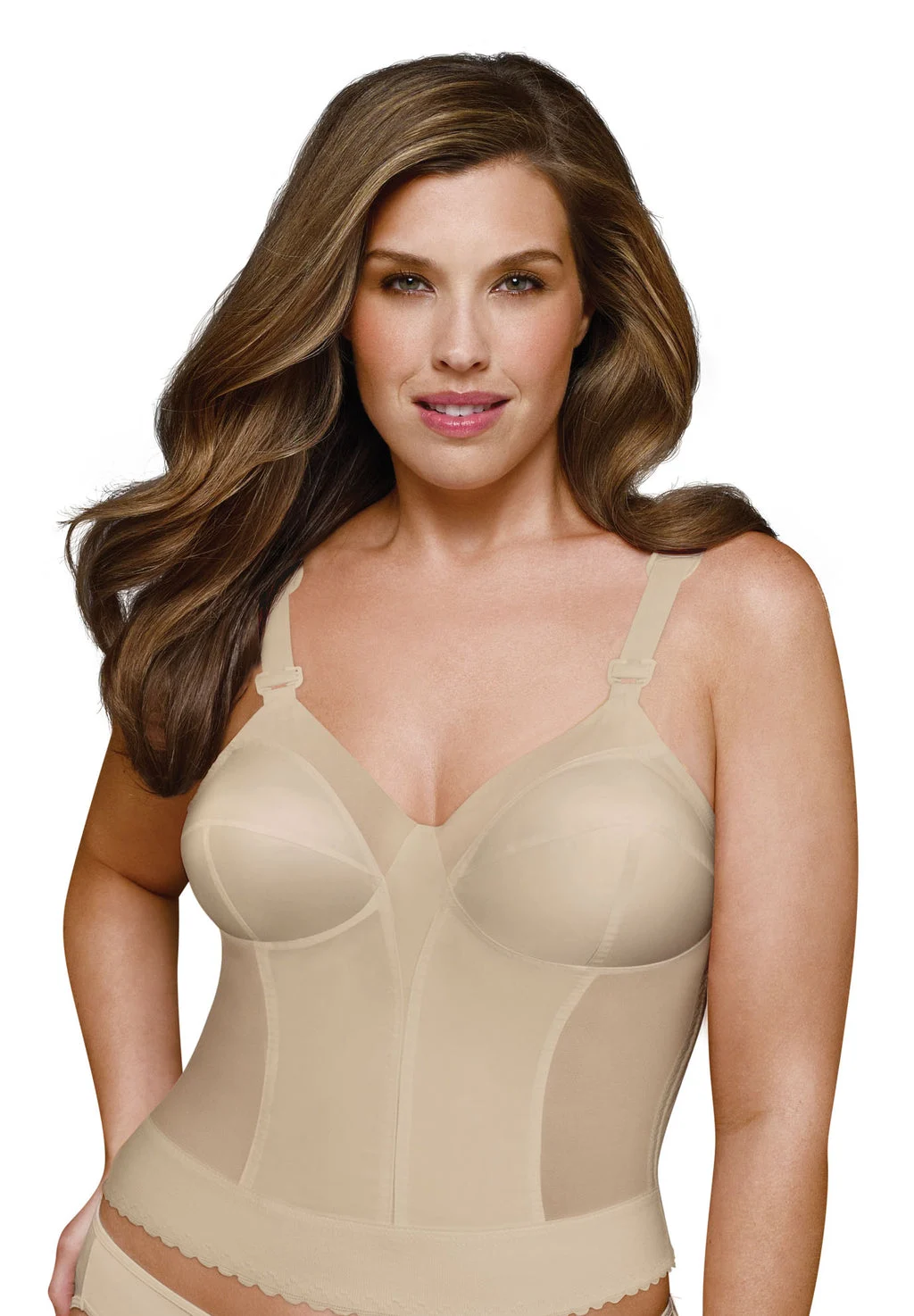 Fully Slimming Wireless Back & Posture Support Longline Bra with Back Closure