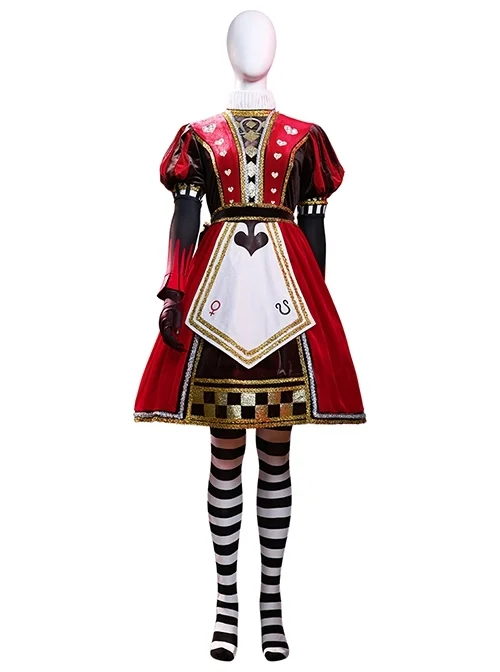 Game Alice Madness Returns Alice Royal Suit High-end Version Halloween Cosplay Costume Set Without Boots